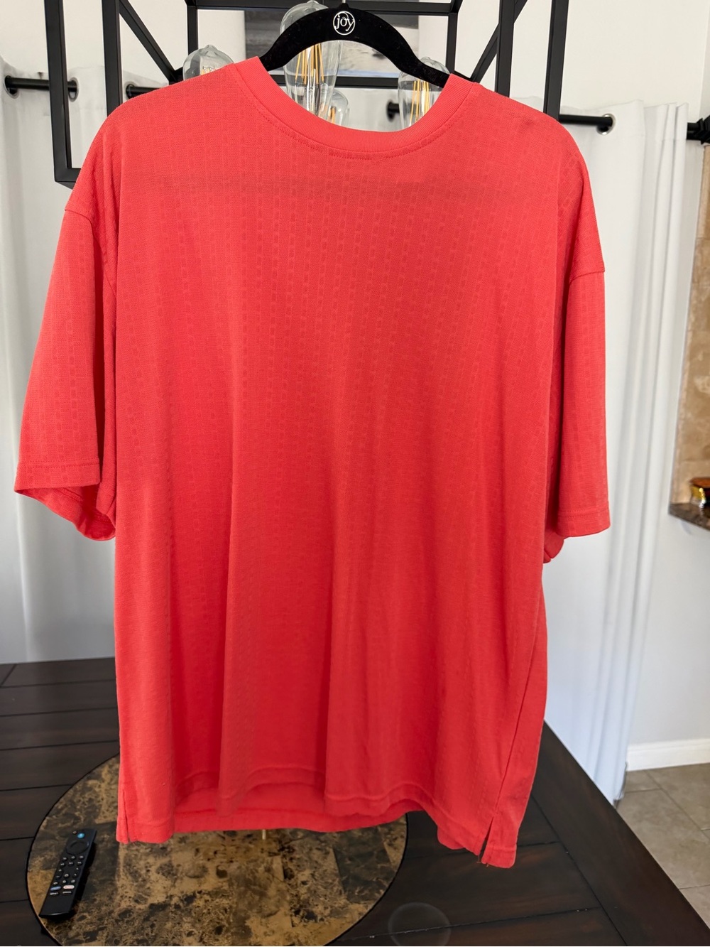 Men's Red Crewneck Short Sleeve Tee
